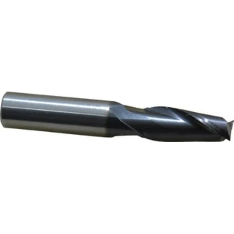 OSG 27/64, 1 LOC, 7/16 Shank Diam, 2-3/4 OAL, 2 Flute, Solid Carbide Square End Mill Single End, TiAlN Finish, Spiral...